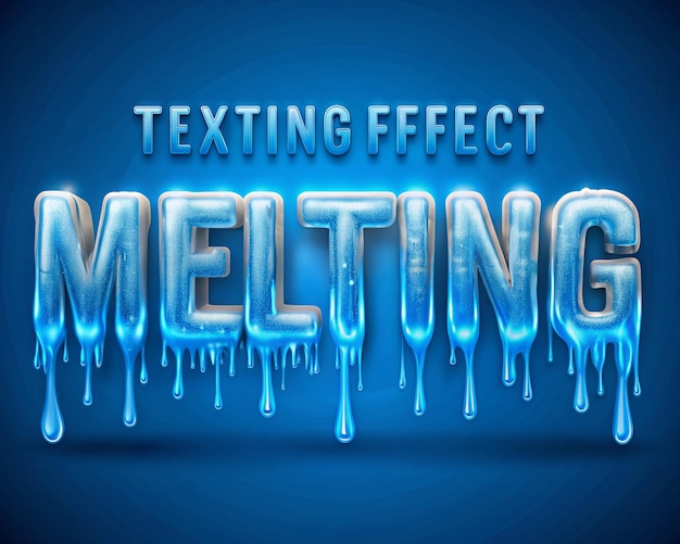 Photo realistic liquid text effect