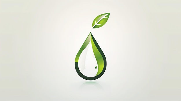 realistic logo design featuring a single drop