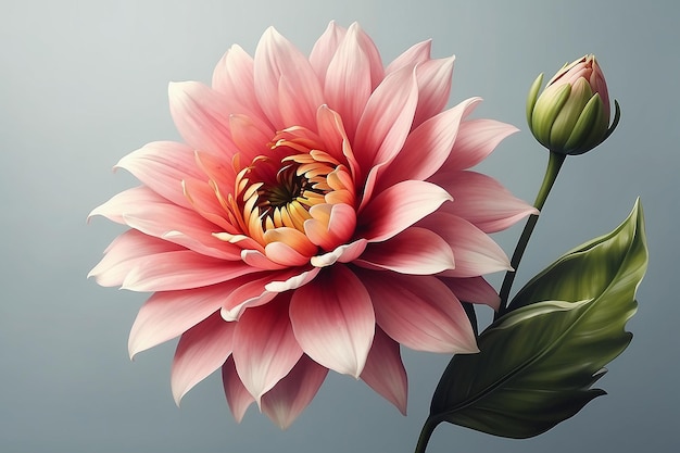 Photo realistic looking flower