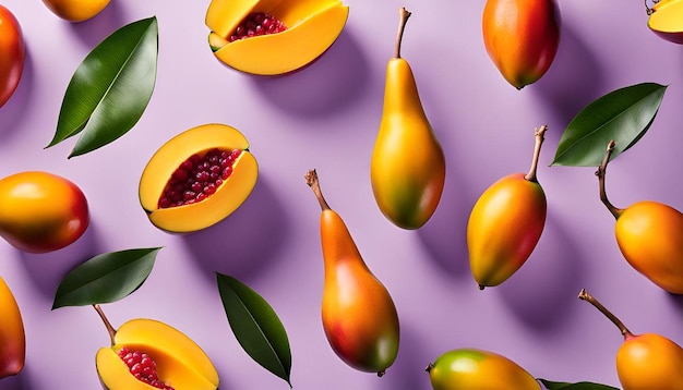 Realistic mango background