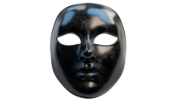 Realistic Mask on transparent background White Background