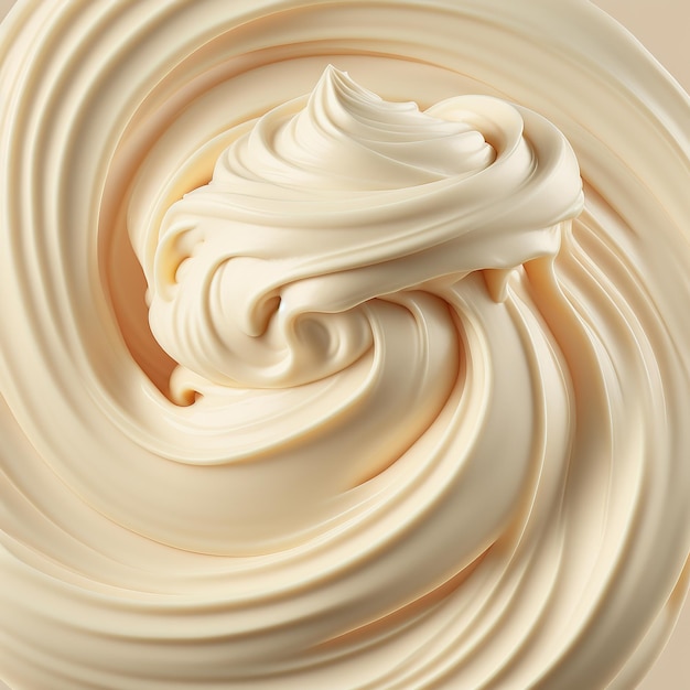 Realistic mayonnaise background AI render