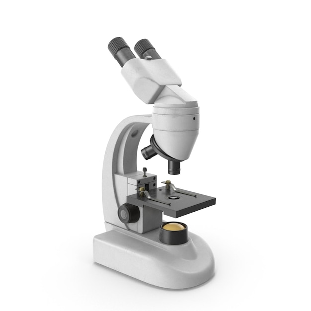 Realistic microscope 3d chemistry pharmaceutical instrument microbiology magnifying tool Symbol