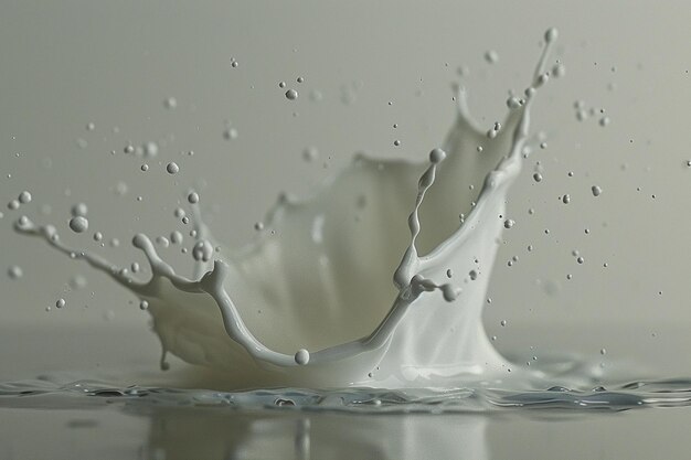 Realistic milk or yogurt splashes