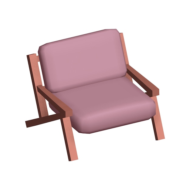 Realistic modern chair vector illustration Chair realistic illustration