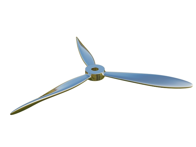 Realistic modern propeller 3d render