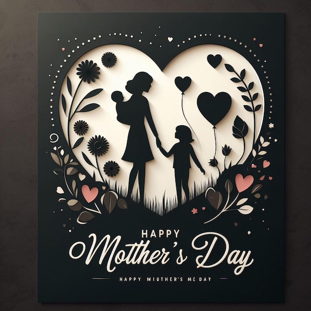 realistic mother day poster