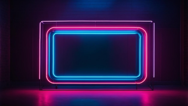 Realistic Neon Background Wallpaper