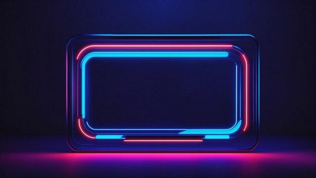 Realistic Neon Background Wallpaper