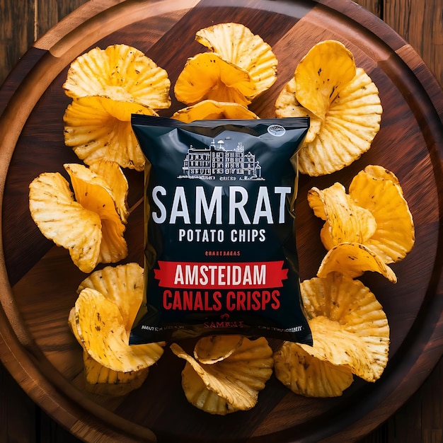 Realistic Packaging Design for Samrat Potato Chips