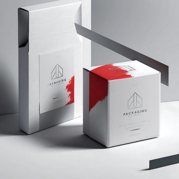 Photo realistic packaging mockup design