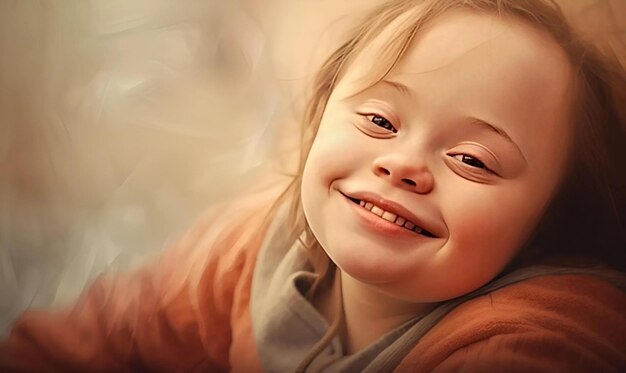 realistic photo children with down syndrome playing with toys