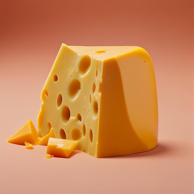 Realistic photography cheese