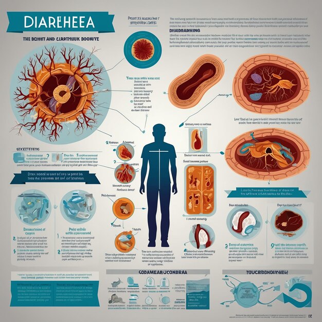 Photo realistic pictures of diarrhea for clinical training