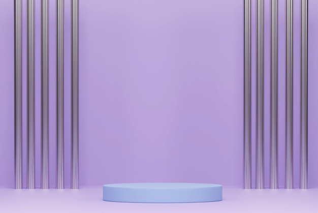 Realistic podium background