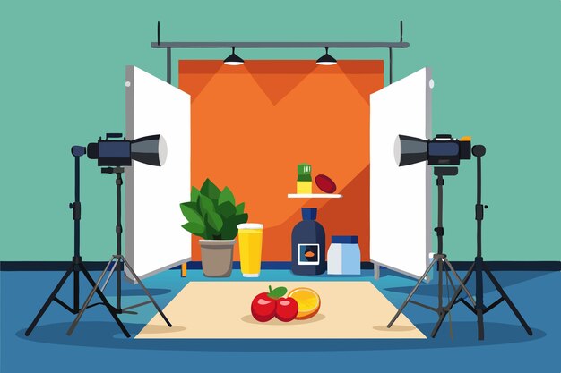 Photo realistic product photography backdrop for professional shoots