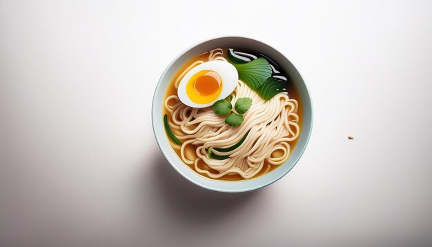 Photo realistic ramen with white background clean isolated