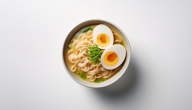 Photo realistic ramen with white background clean isolated