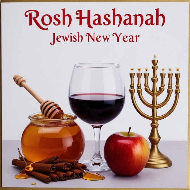 Realistic Rosh Hashanah Background Design