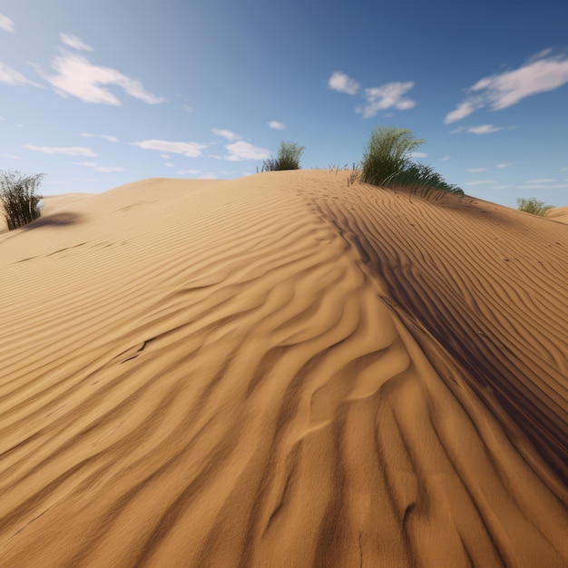 Realistic sand dune generative ai