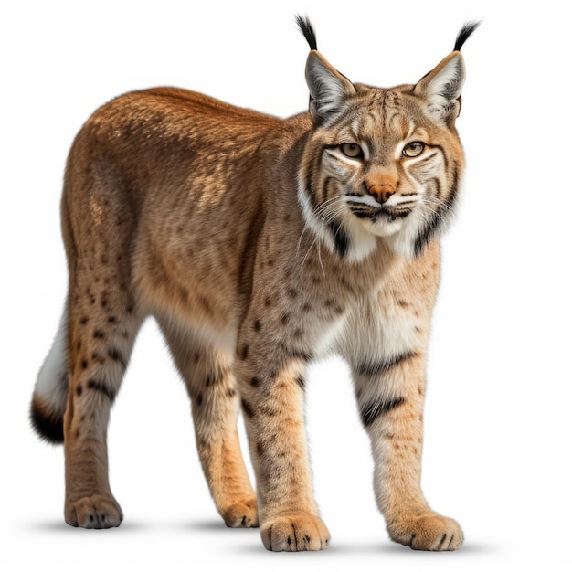 Realistic Siberian Lynx Image Uhd Quality With Transparent Background