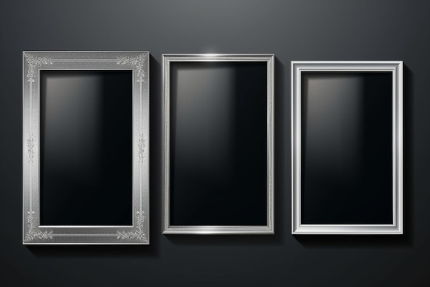 Photo realistic silver frame design