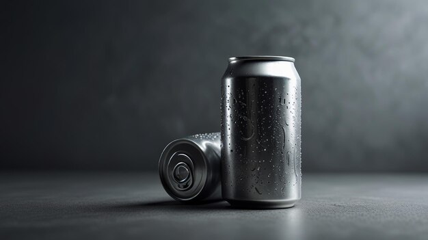 Photo realistic soda cans empty can