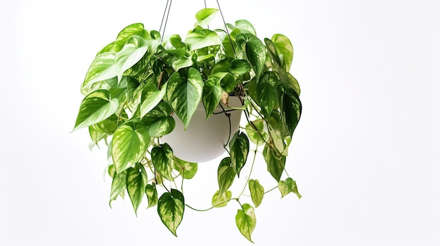 Realistic Stock Photos of hanging plant on white background