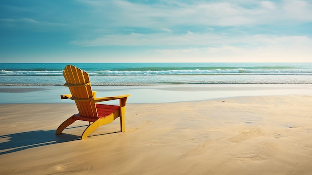 realistic summer background of empty beach