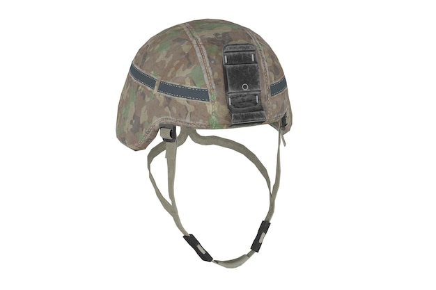 realistic tactical military helmet 3D rendering.