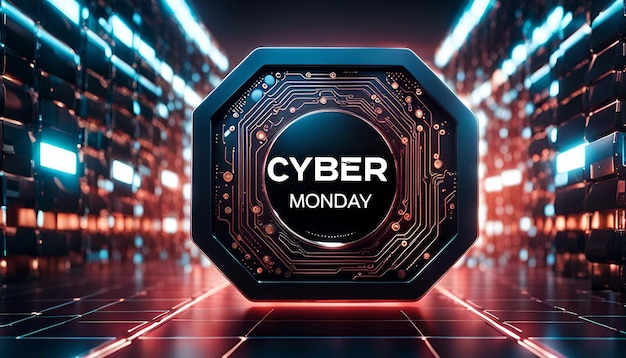 Photo realistic technology cyber monday