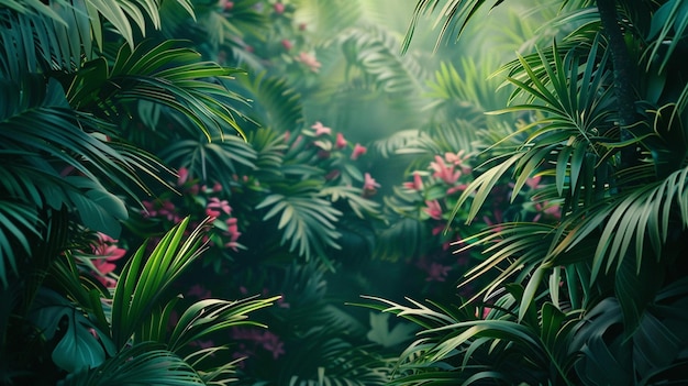 Realistic tropical background