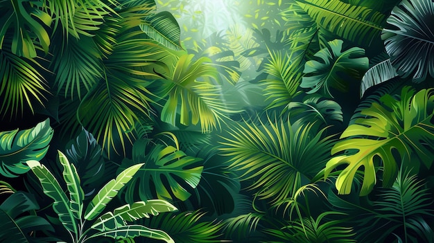 Realistic tropical background