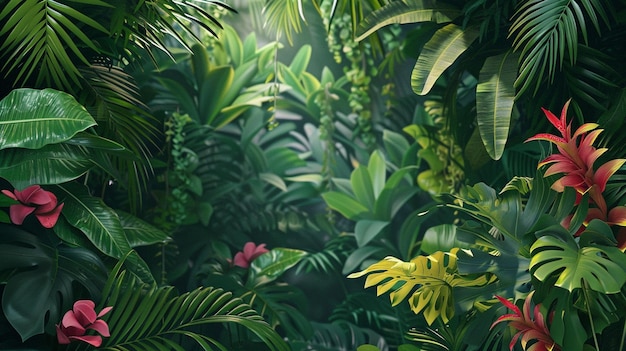 Realistic tropical background