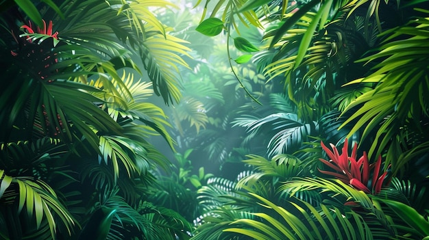 Realistic tropical background