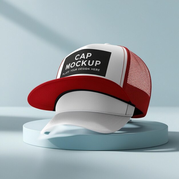 Photo realistic trucker cap mockup perfect for your design