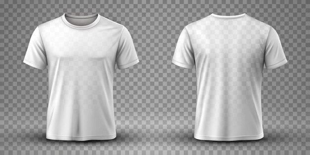 Photo realistic tshirt mockup template with transparent background and shadow