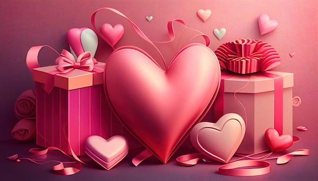 realistic valentines day background