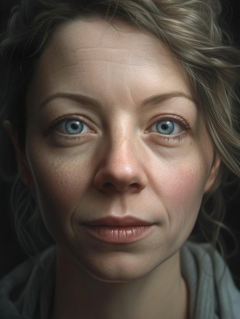 Realistic women portrait generative ai