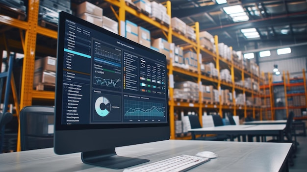 Realtime monitoring of package delivery using innovative computer software for warehouse management