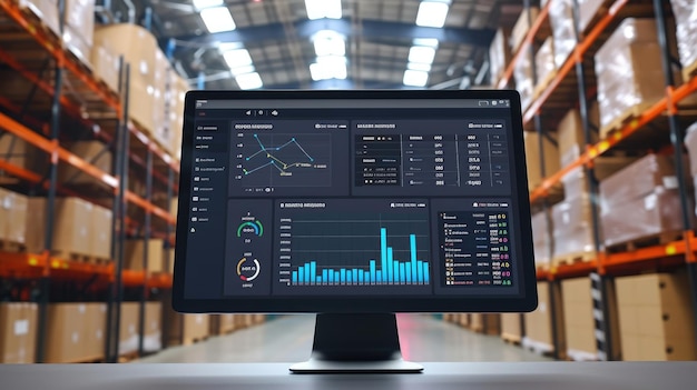 Realtime monitoring of package delivery using innovative computer software for warehouse management