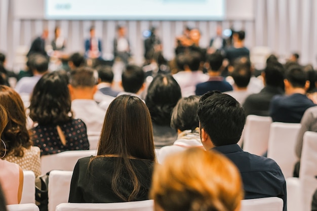 Rear view of Audience in the conference hall