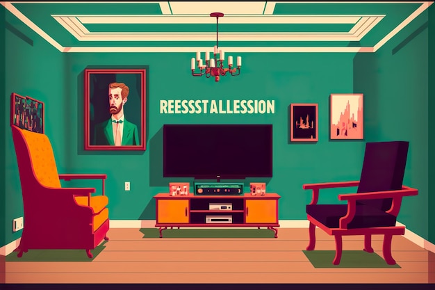 Recession flat illustration