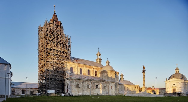 Reconstruction of dominican monastery in Pidkamin village landmarks of Lviv region Ukraine historical herritage