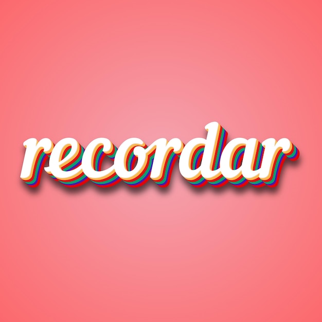 recordar Text Effect Photo Image Cool