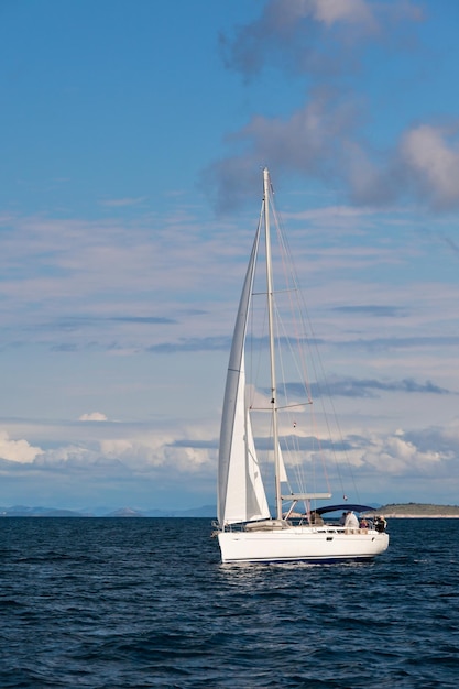 Recreational Yacht at Adriatic Sea