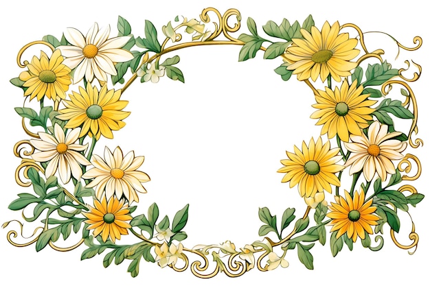 Rectangle daisy frame