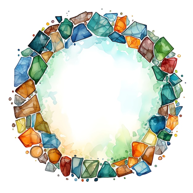 Recycled Glass Earth Hour Frame Shaped Like Recycled Glass S Clipart Captivating Artwork Design