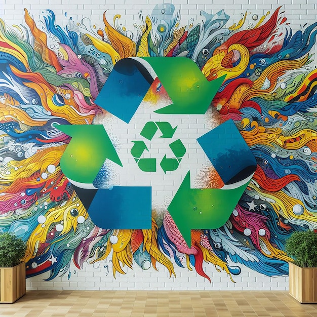 Recycling logo generative ai