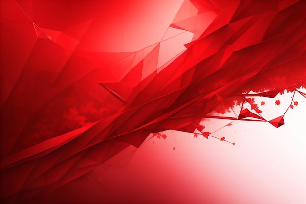 Red Abstract Clean And Soft Dynamic Wallpaper Background For Desktop With Generative Ai